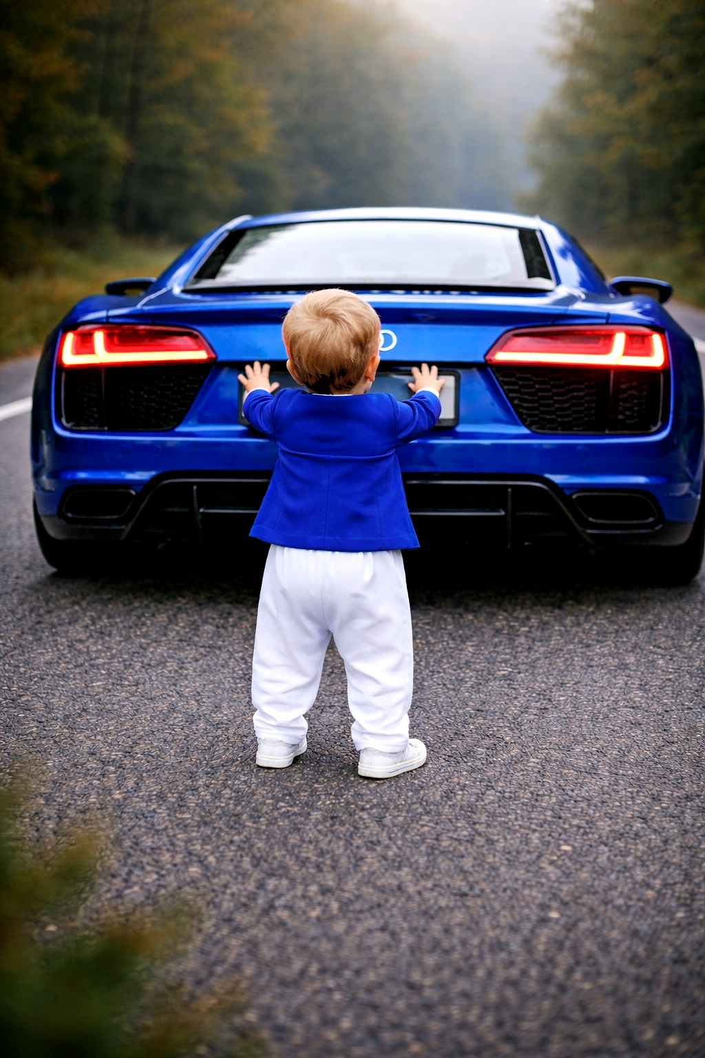 Baby oblek Royal blue