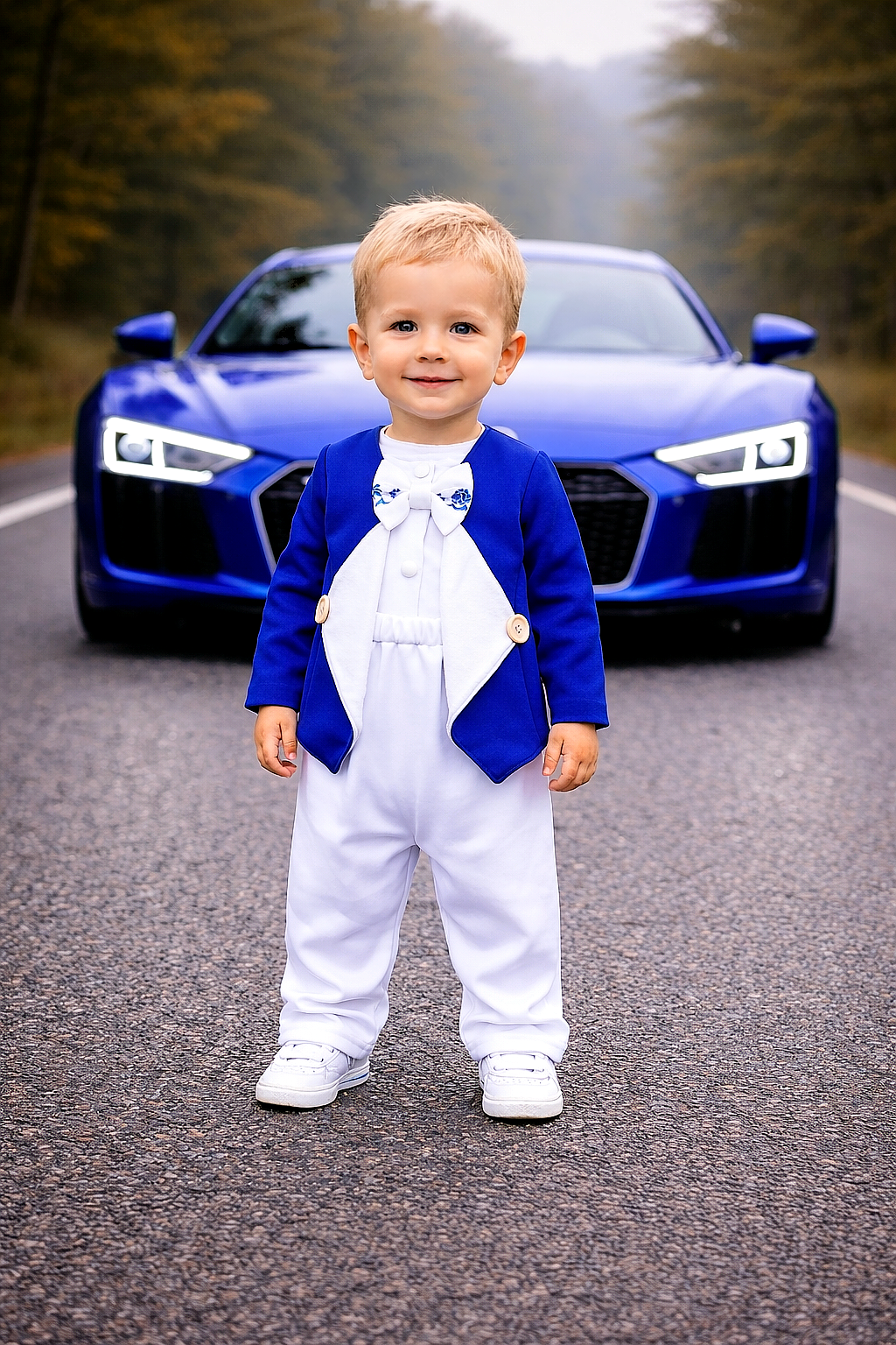 Baby oblek Royal blue