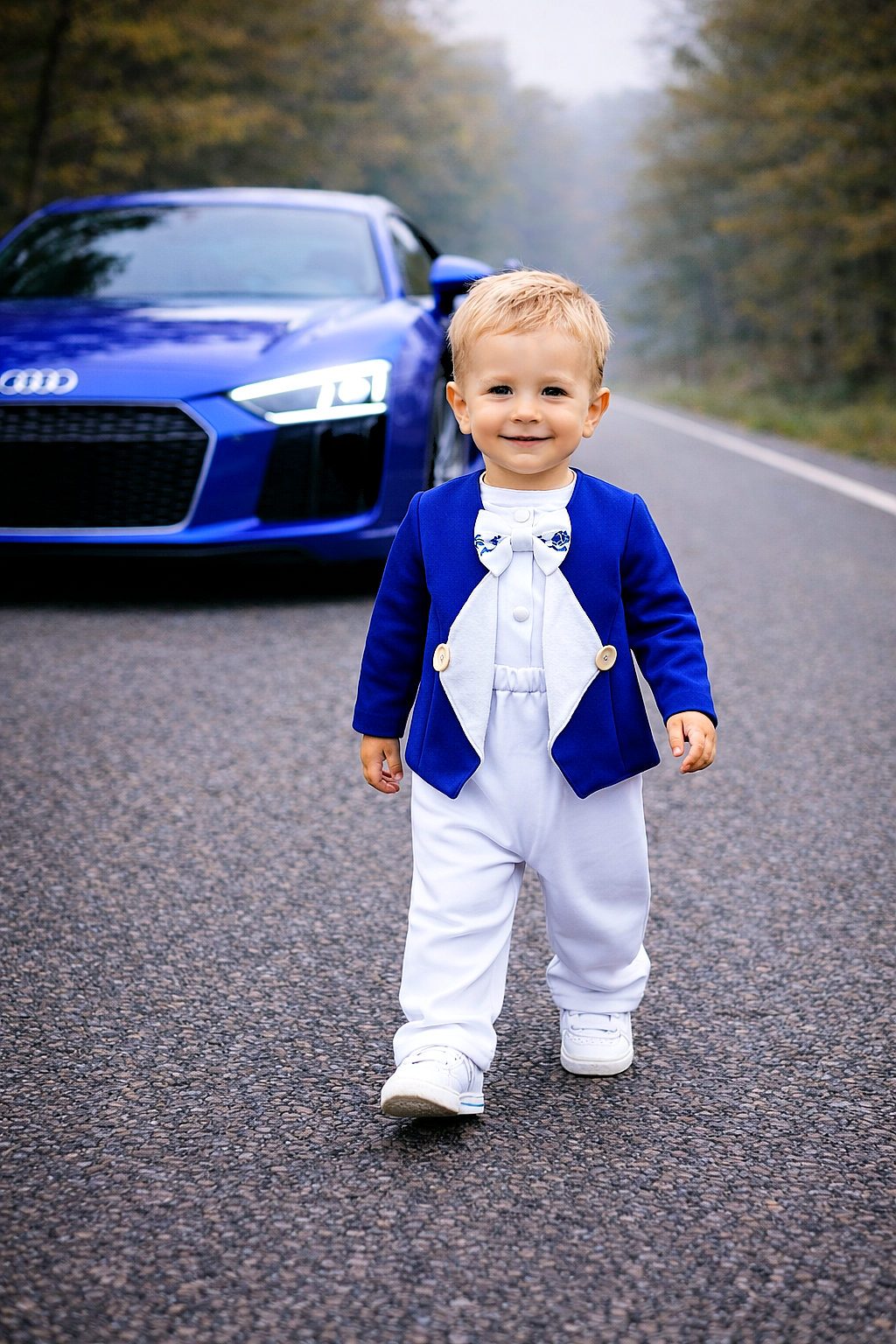 Baby oblek Royal blue