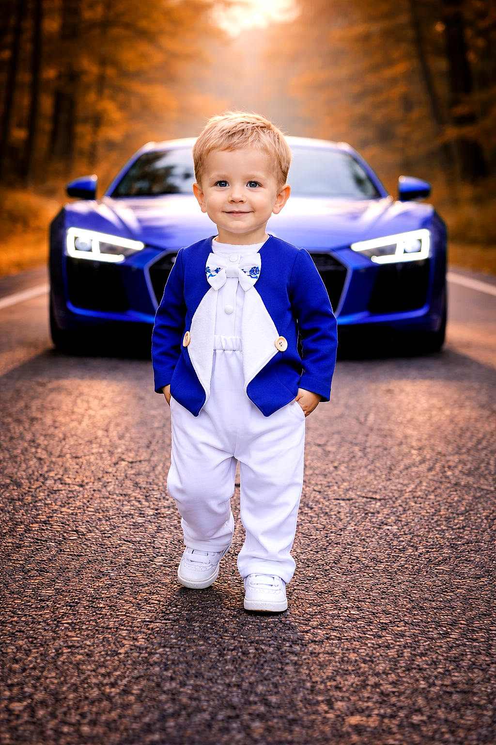 Baby oblek Royal blue