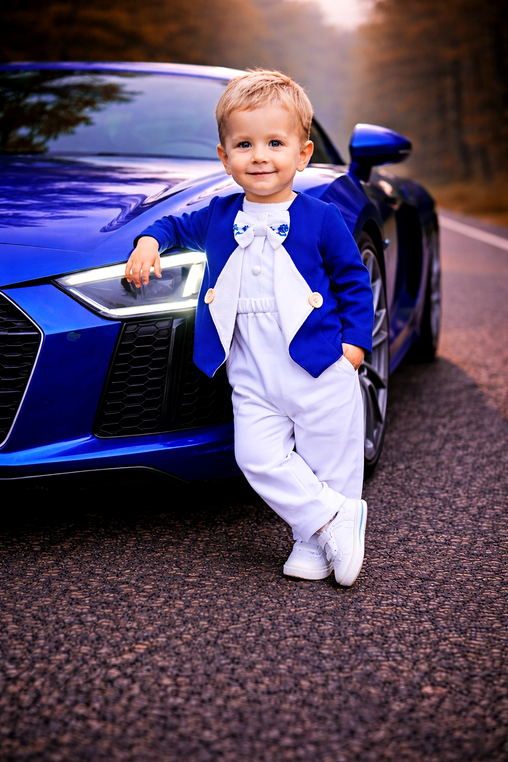 Baby oblek Royal blue