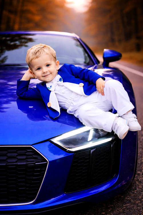 Baby oblek Royal blue