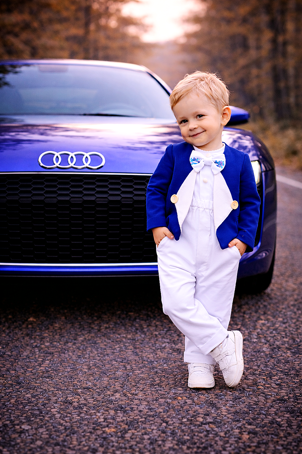 Baby oblek Royal blue