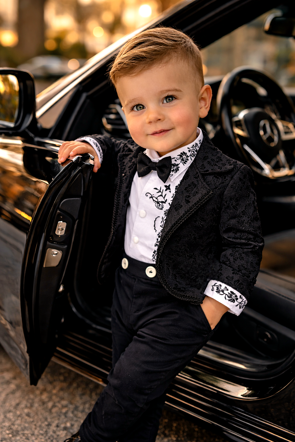 Baby oblek in Black and White